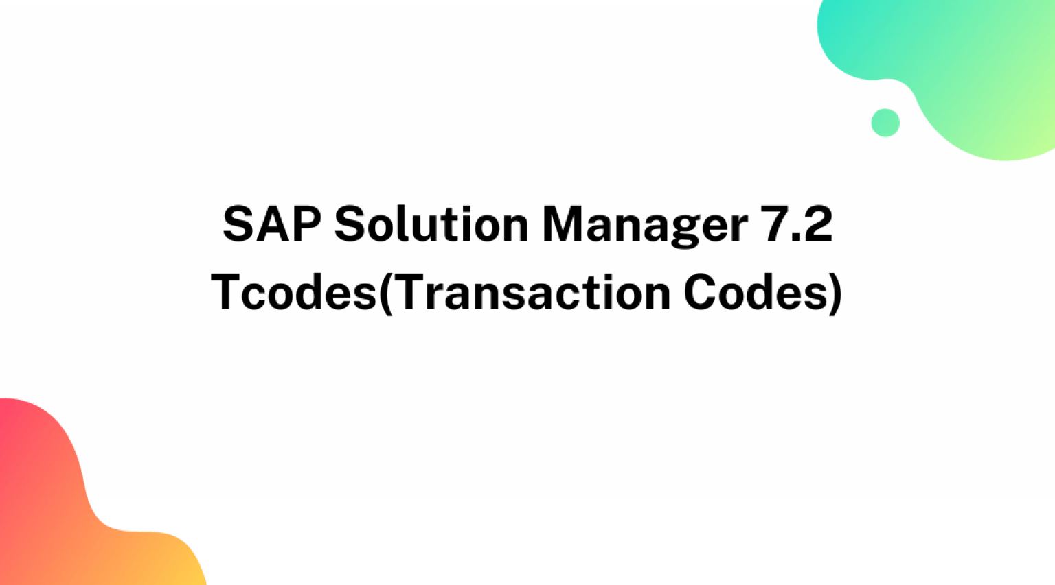 what-is-sap-solution-manager