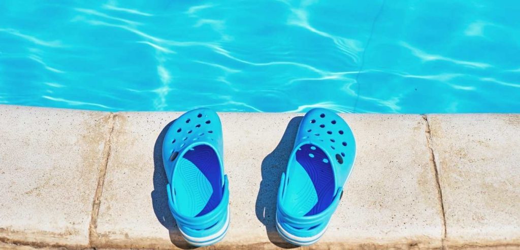 Crocs in the pool